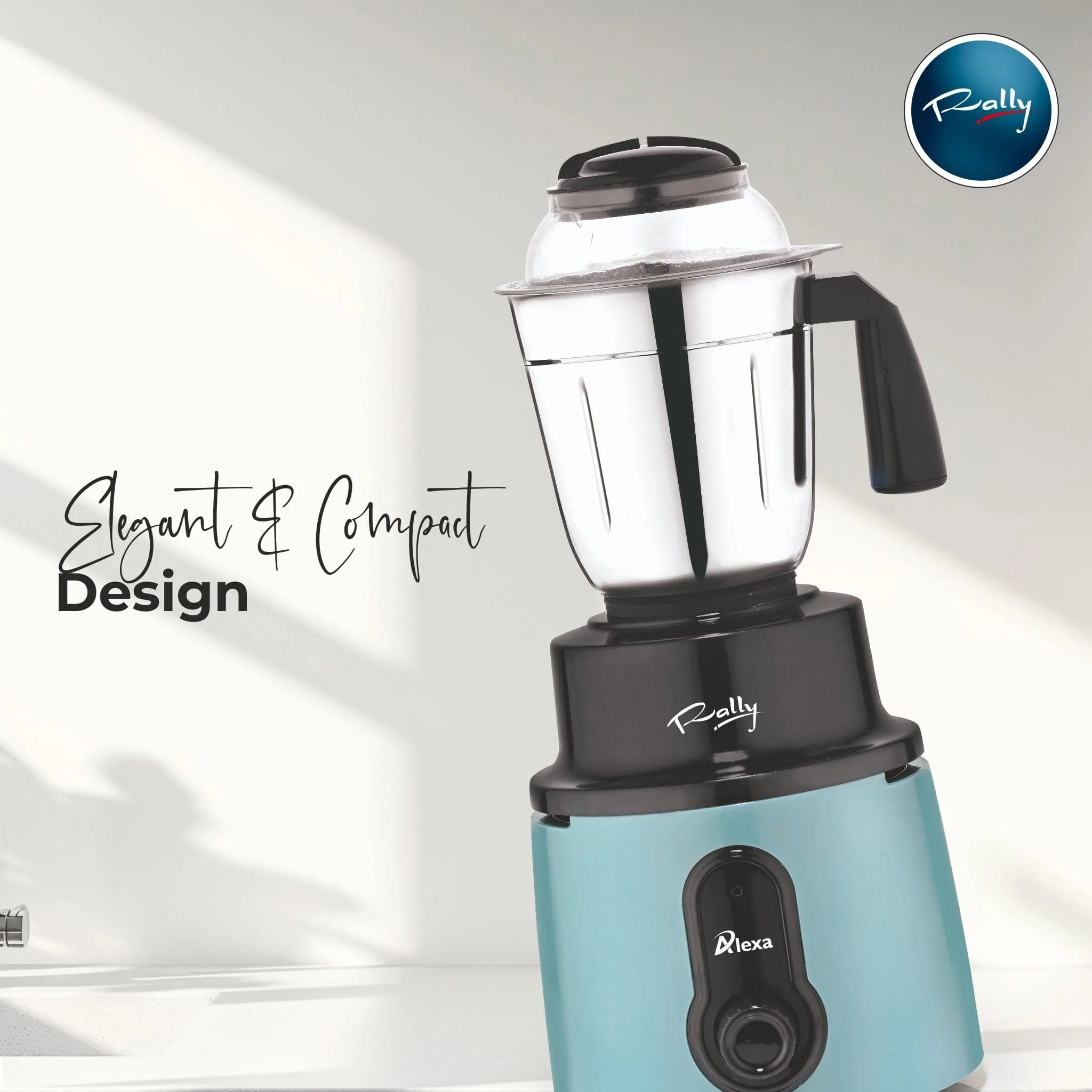 Rally Alexa Mixer Grinder with 3 Stainless Steel Jars - Image 3