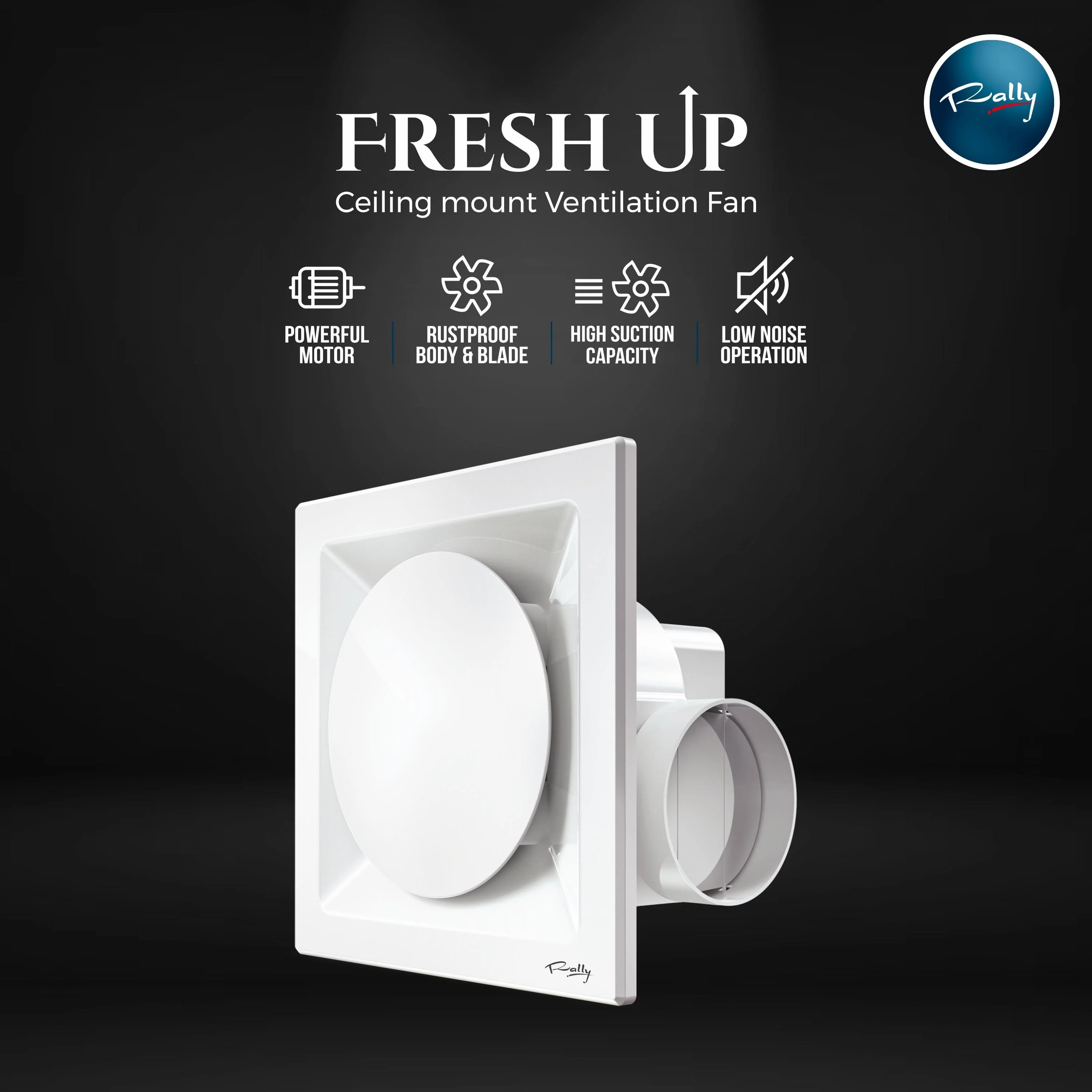 FreshUp Ceiling Ventilation Fan with 2 Years Warranty - Image 2