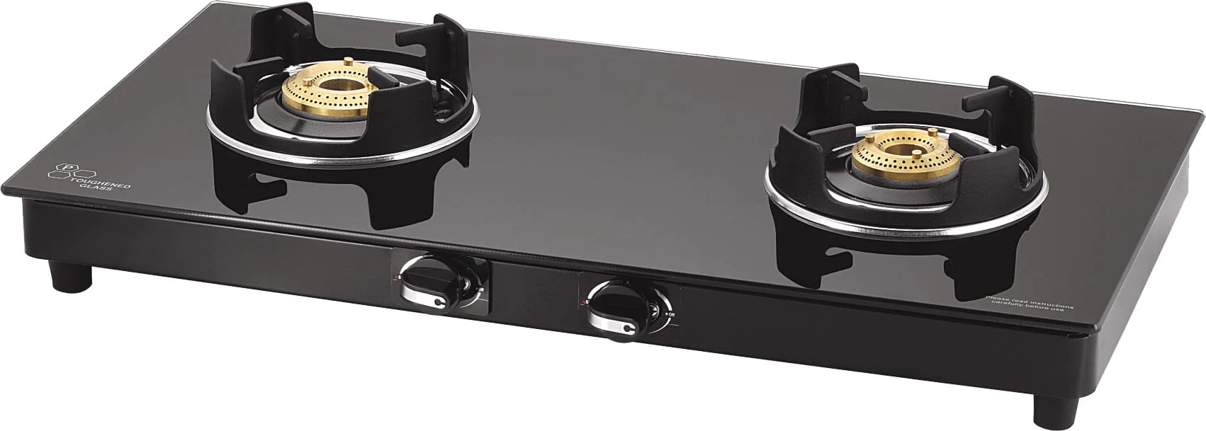 Rally Glass Top Smart Cook 2 Burner LPG Stove