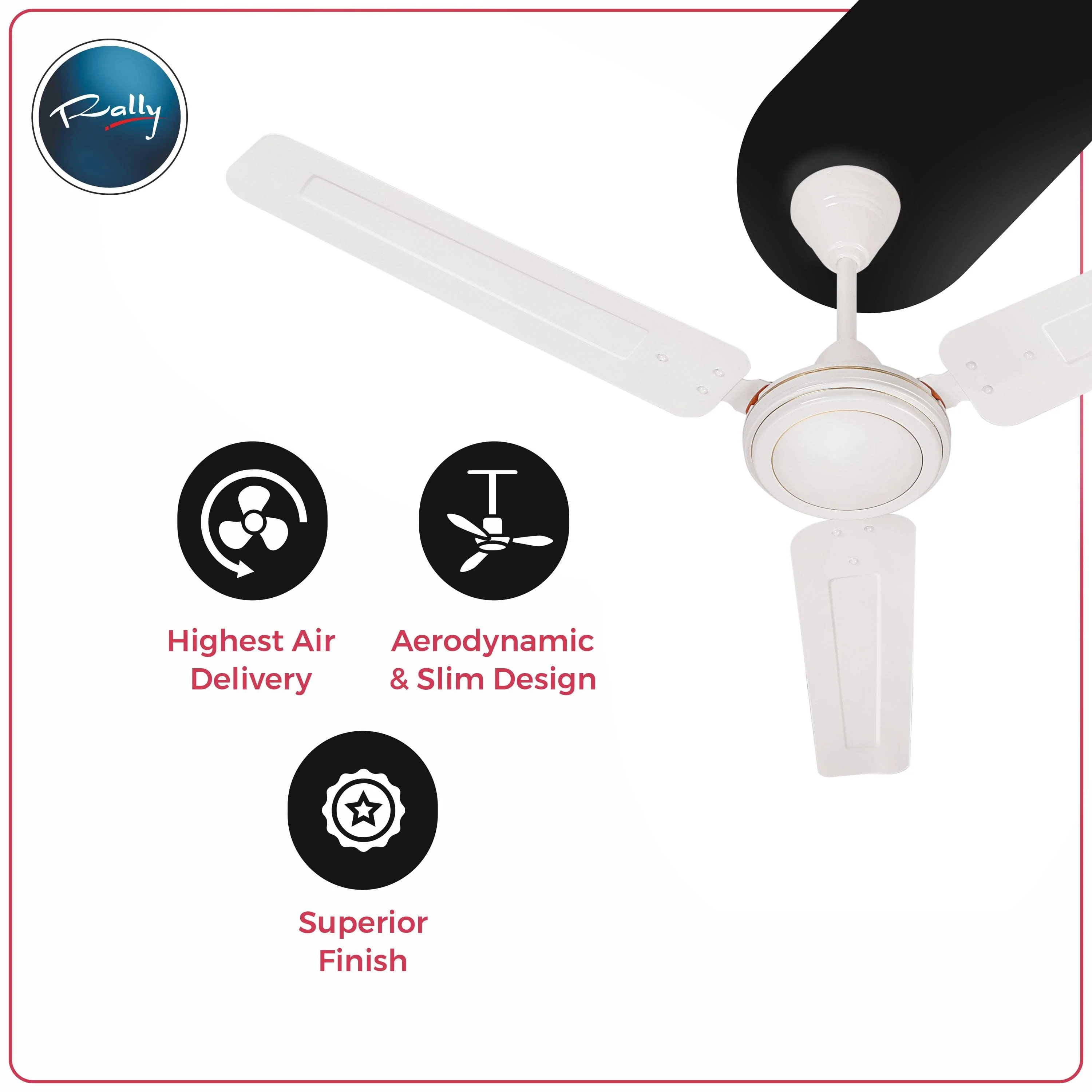 Rally Hi-Speed Ceiling Fan 1200/900mm 3 Blades 5 years Warranty - Image 26