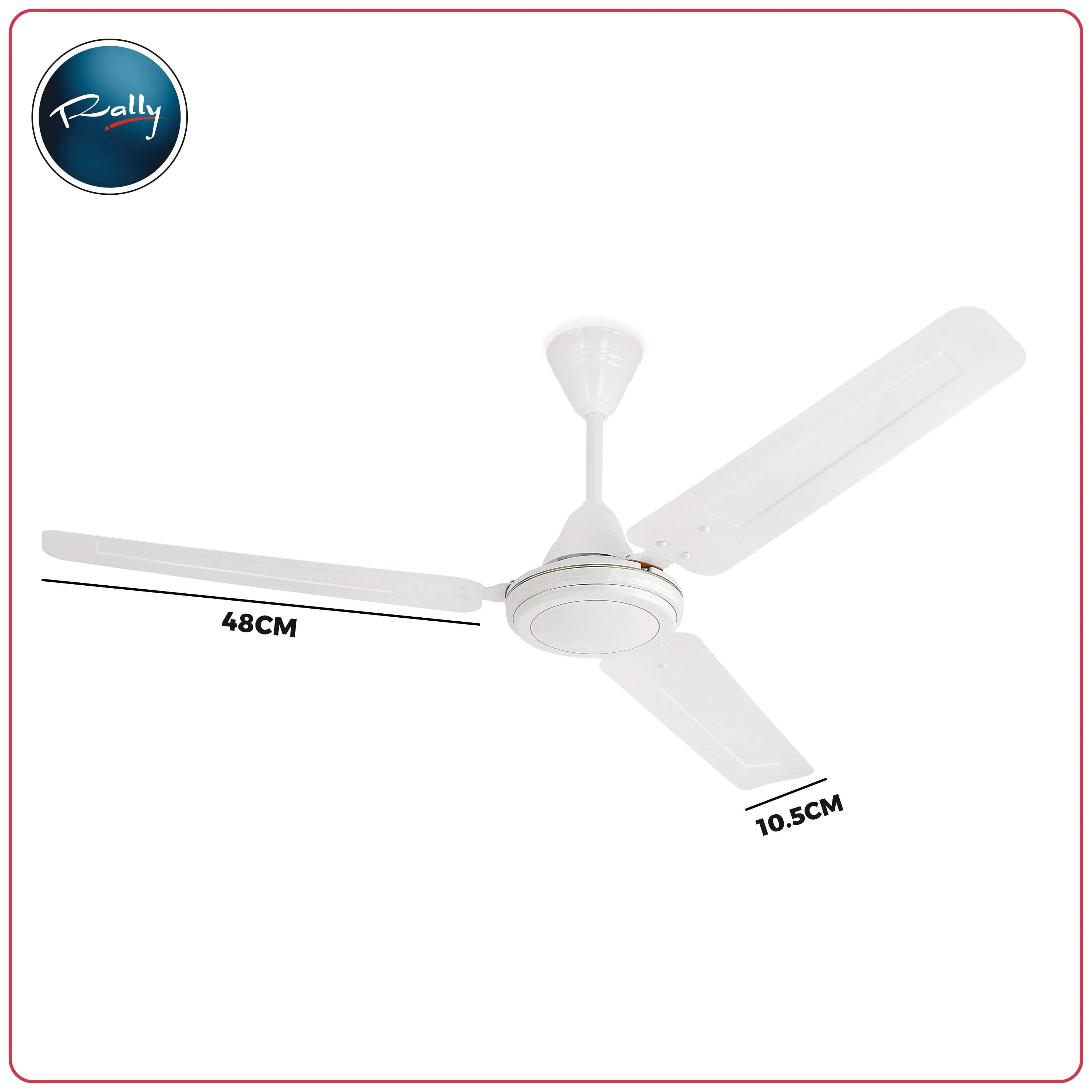 Rally Hi-Speed Ceiling Fan 1200/900mm 3 Blades 5 years Warranty - Image 27