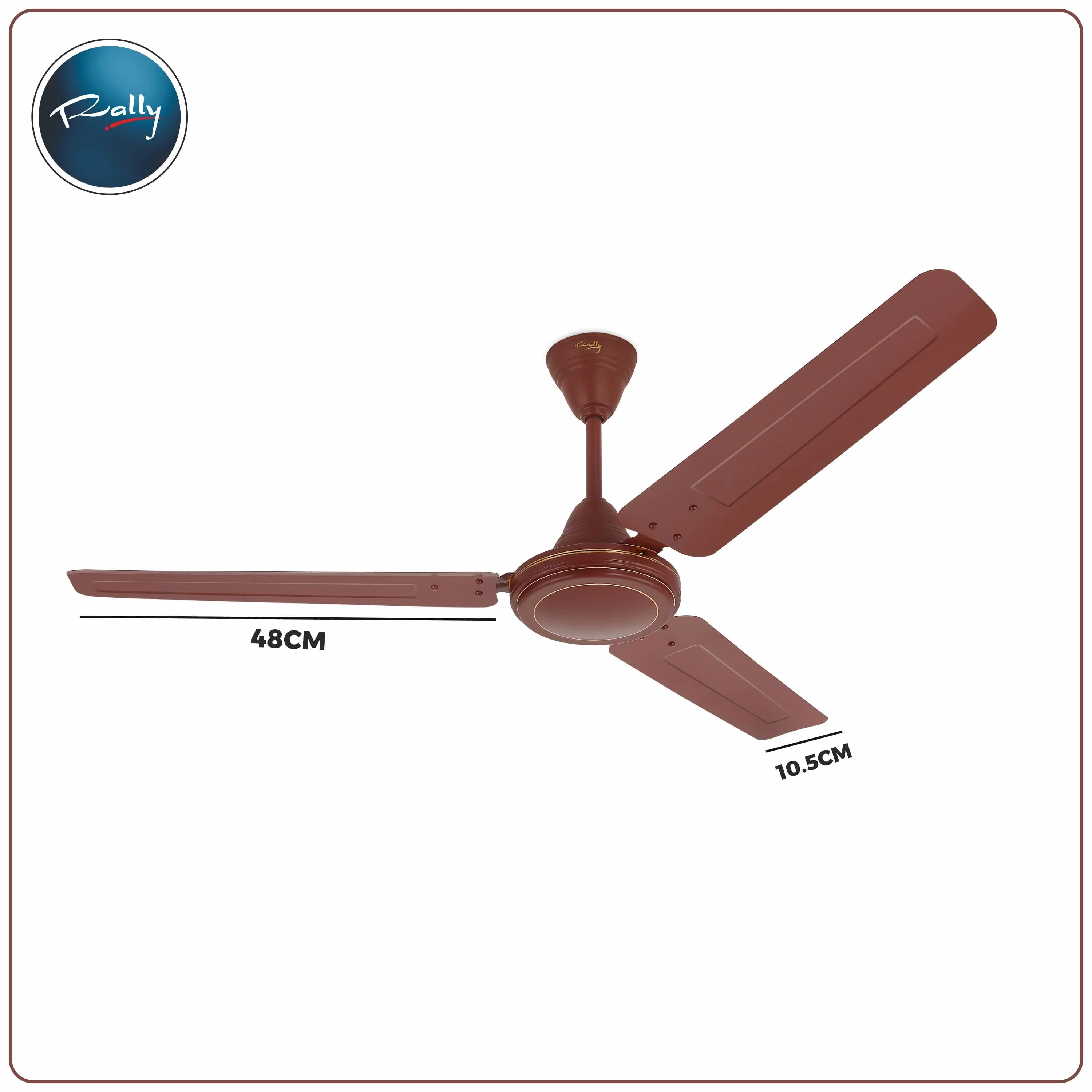 Rally Hi-Speed Ceiling Fan 1200/900mm 3 Blades 5 years Warranty - Image 4