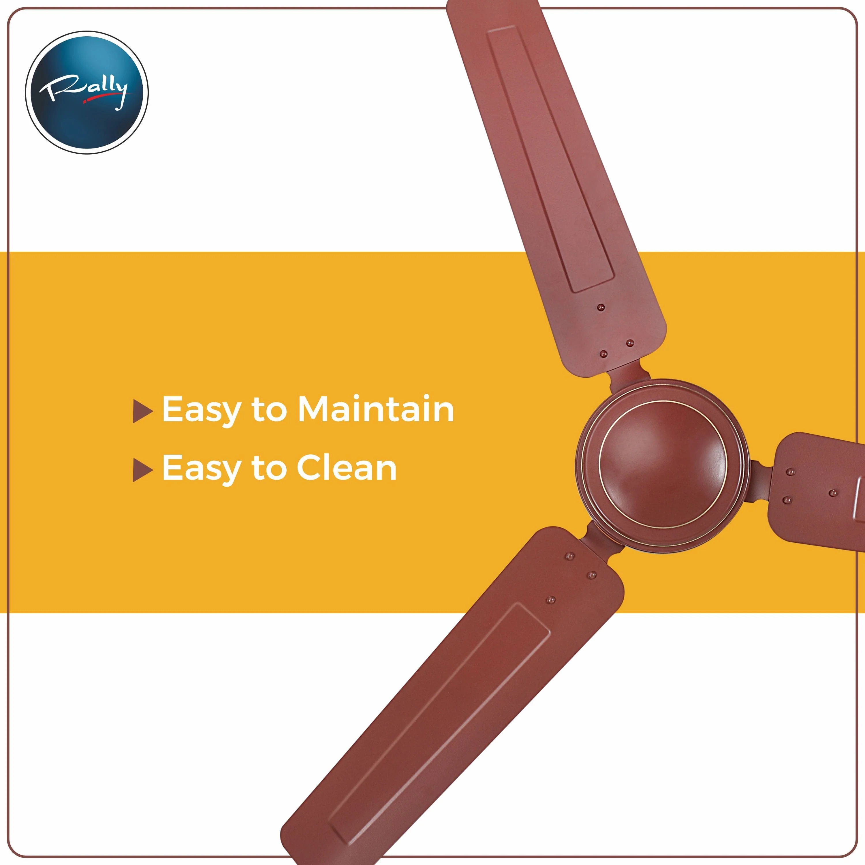 Rally Hi-Speed Ceiling Fan 1200/900mm 3 Blades 5 years Warranty - Image 7