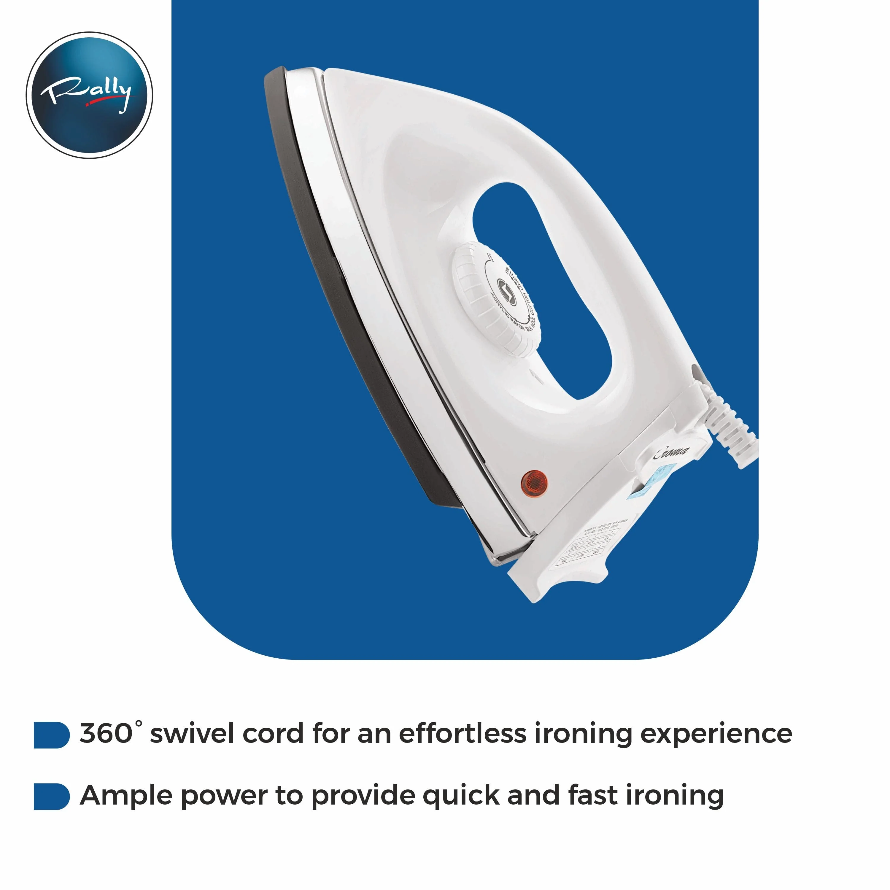 Rally Croma 1000W Dry iron - Image 3