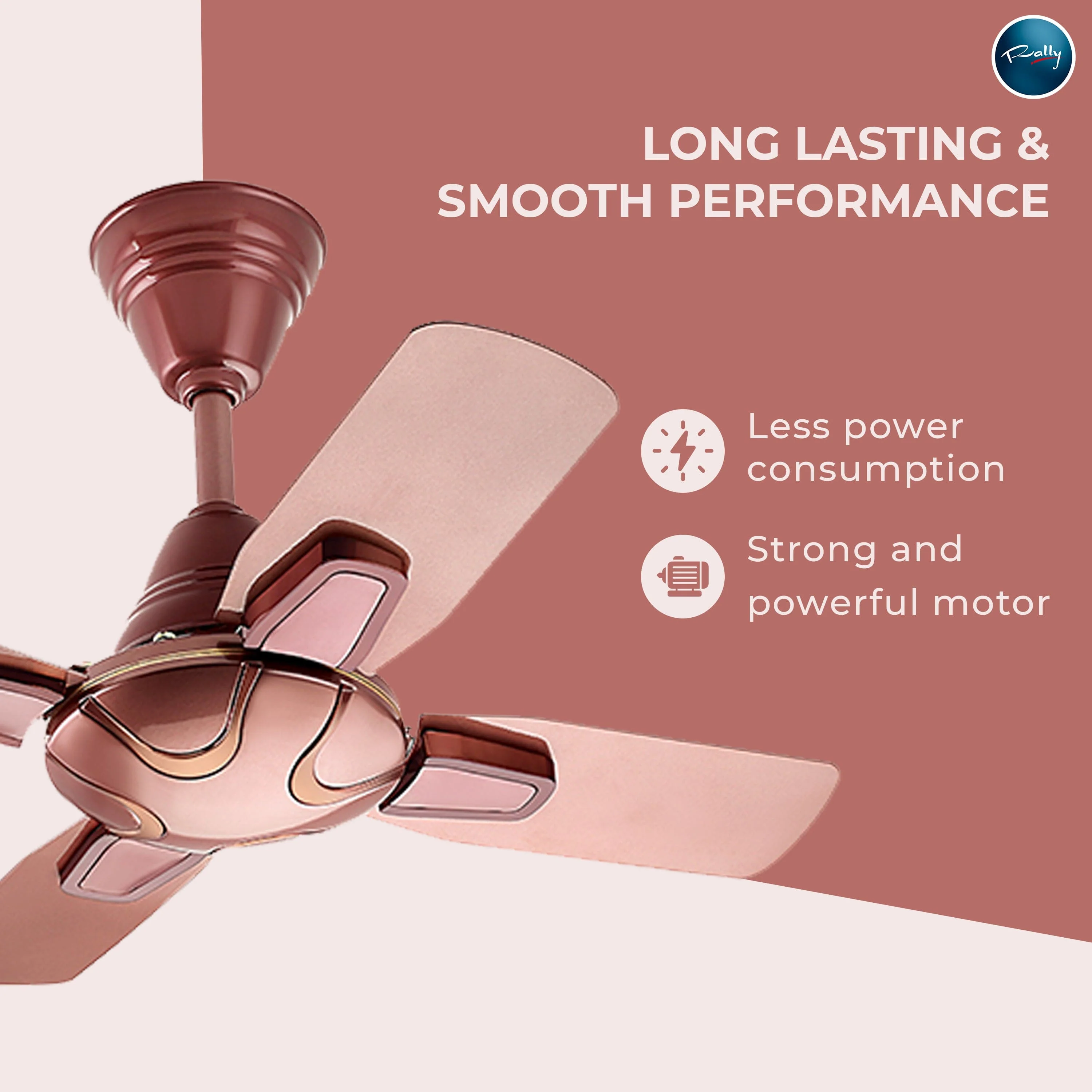 Rally Diamond Ceiling Fan | 600mm | 4 Blades | 5 Years Warranty - Image 5