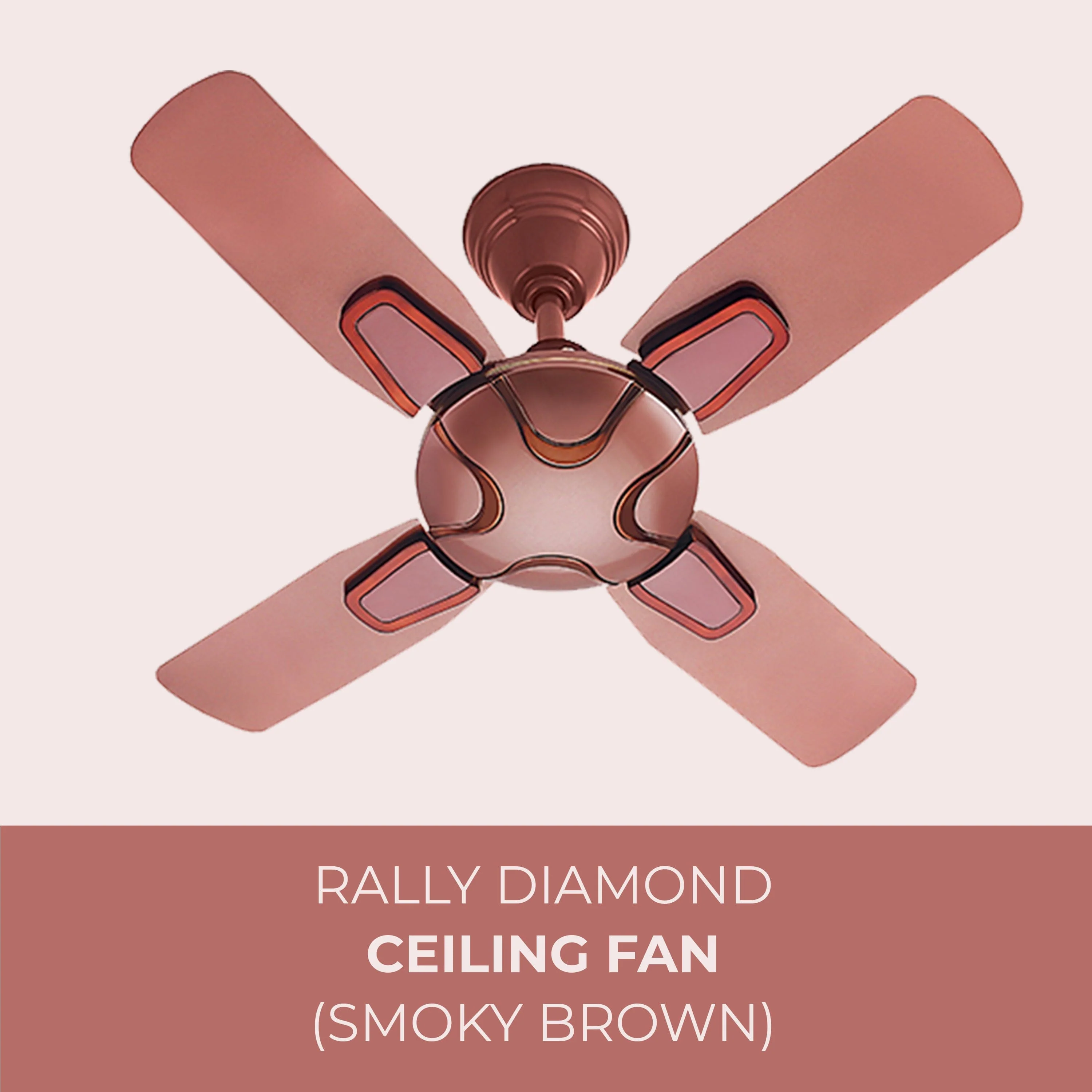 Rally Diamond Ceiling Fan | 600mm | 4 Blades | 5 Years Warranty - Image 6