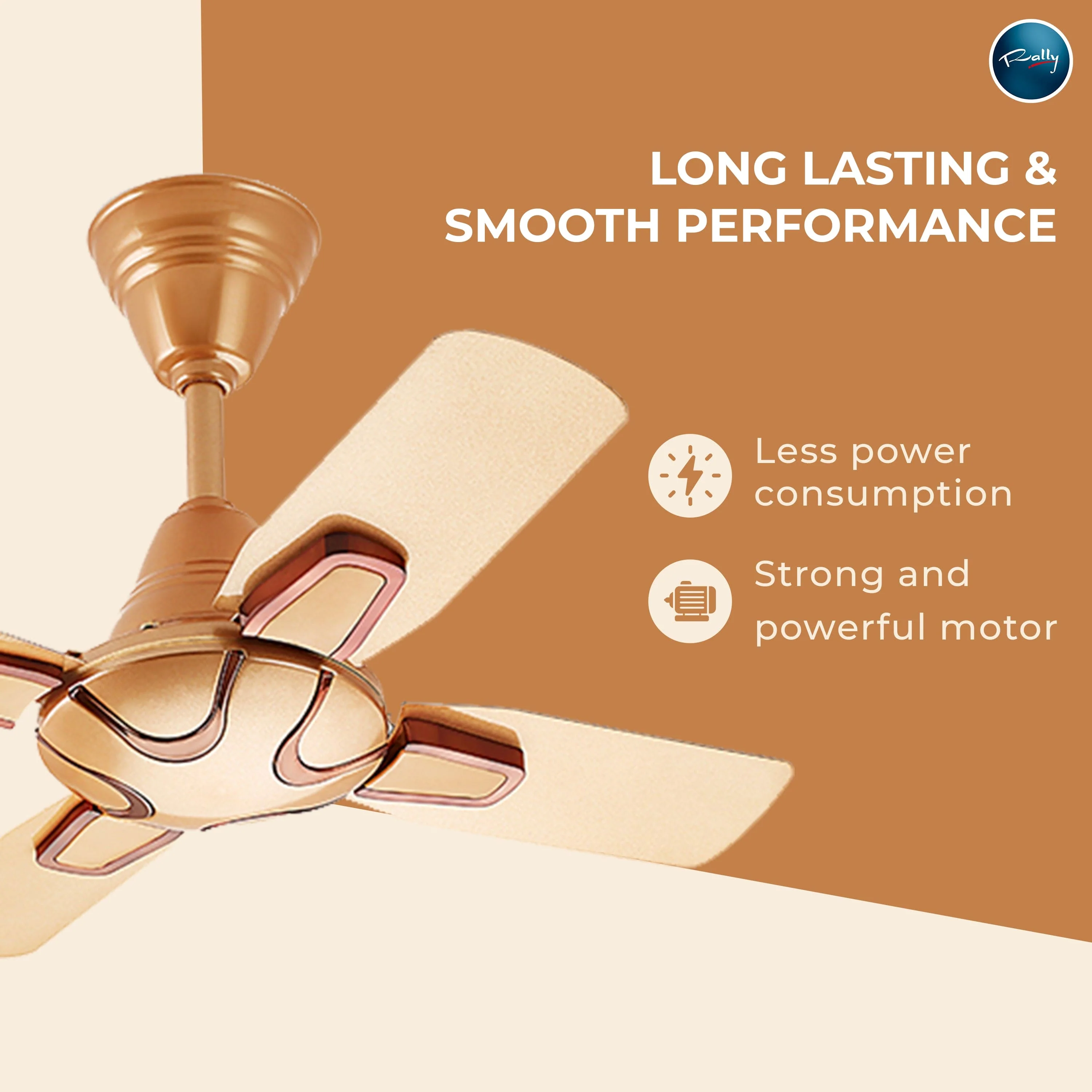 Rally Diamond Ceiling Fan | 600mm | 4 Blades | 5 Years Warranty - Image 8