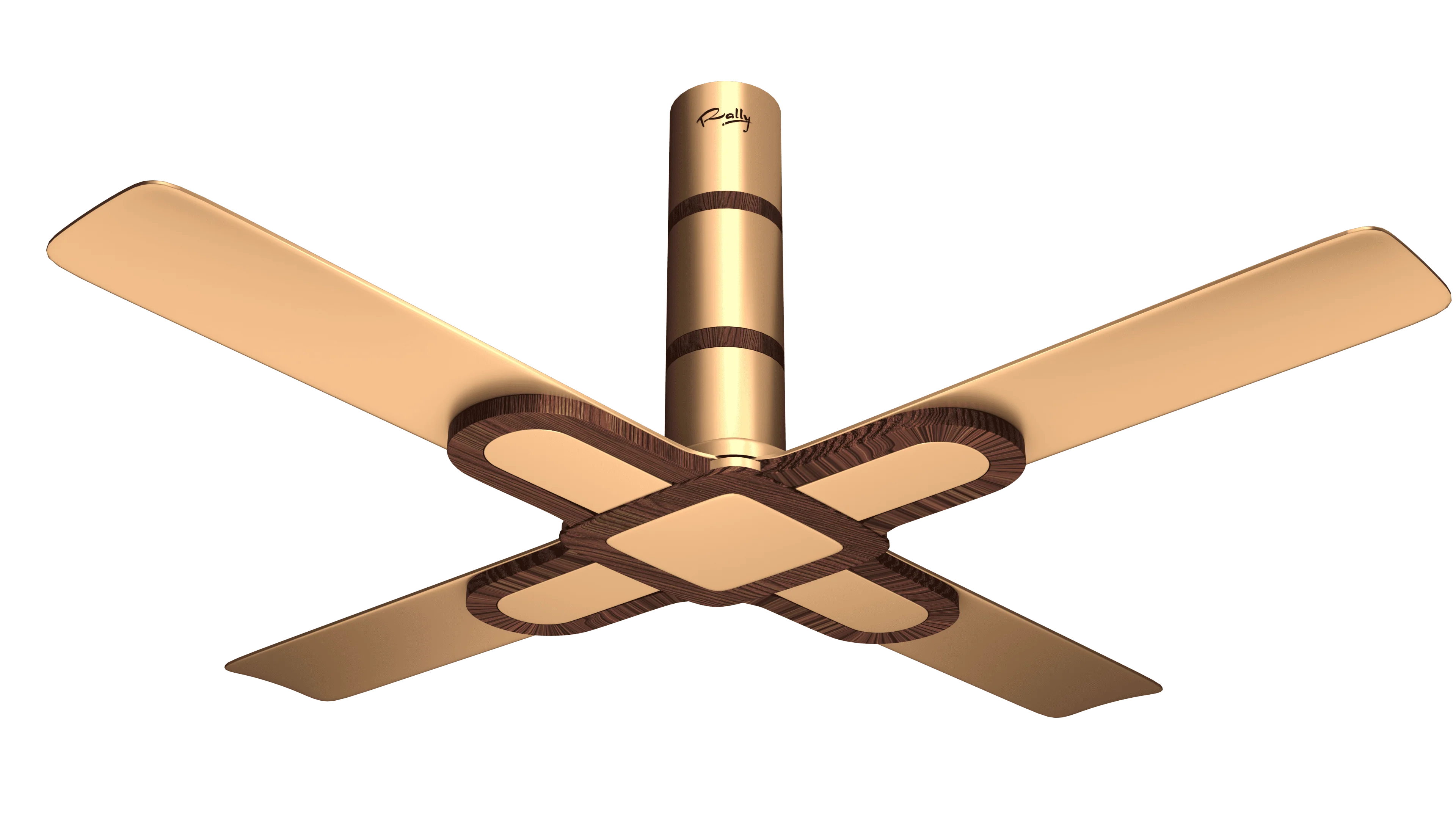 Rally Four Square Pro Wood Ceiling Fan
