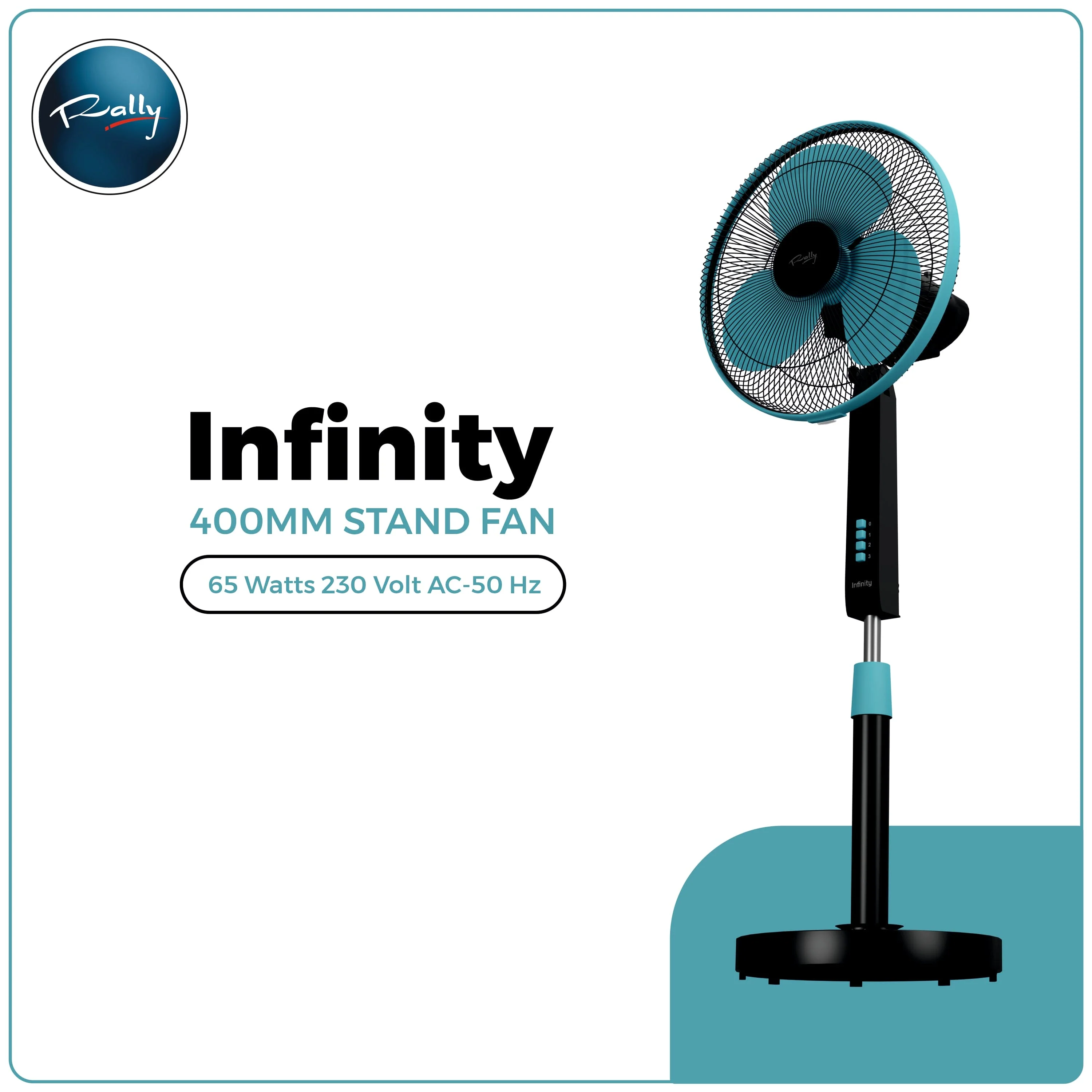 Rally Infinity || Stand Fan || 400 mm - Image 4