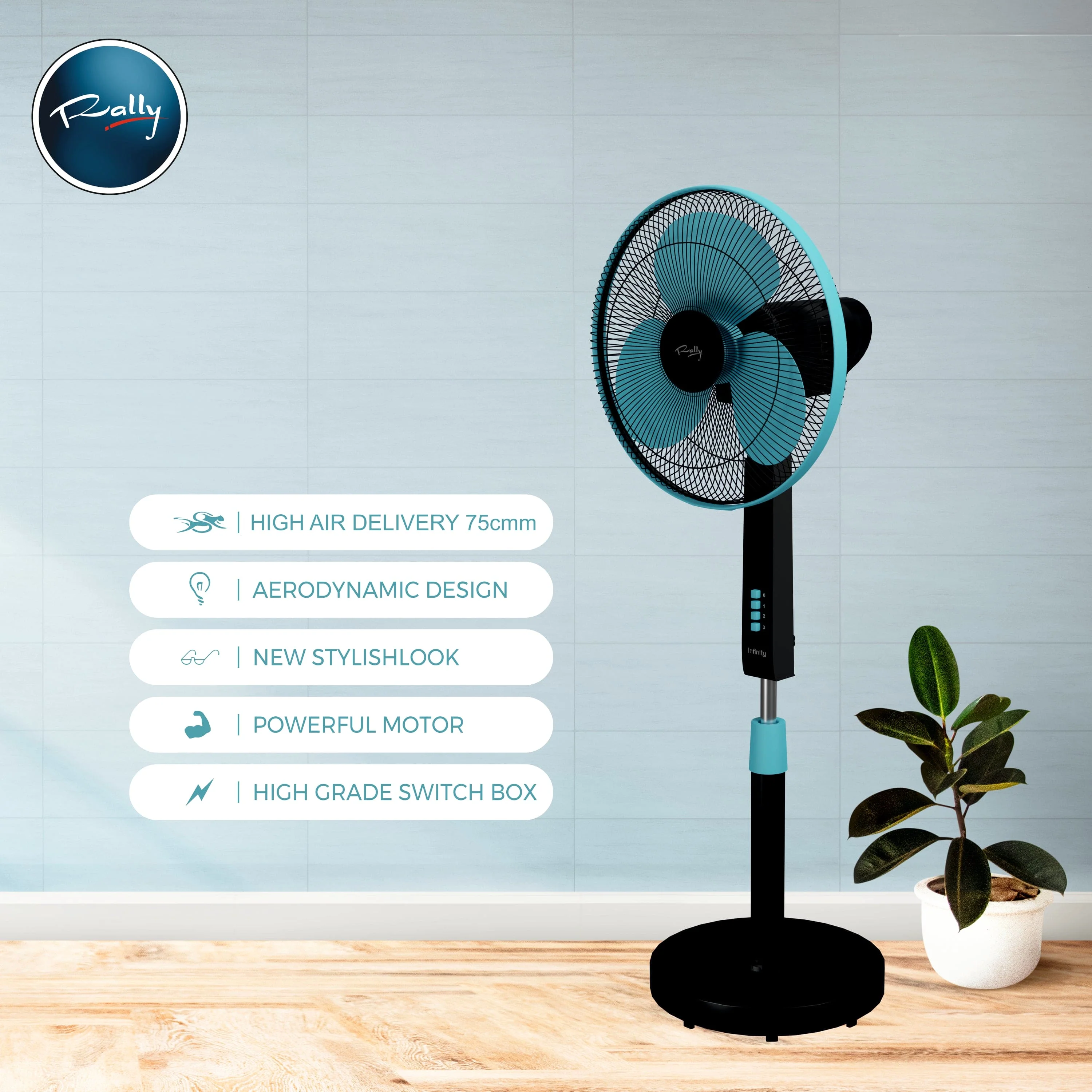 Rally Infinity || Stand Fan || 400 mm - Image 6