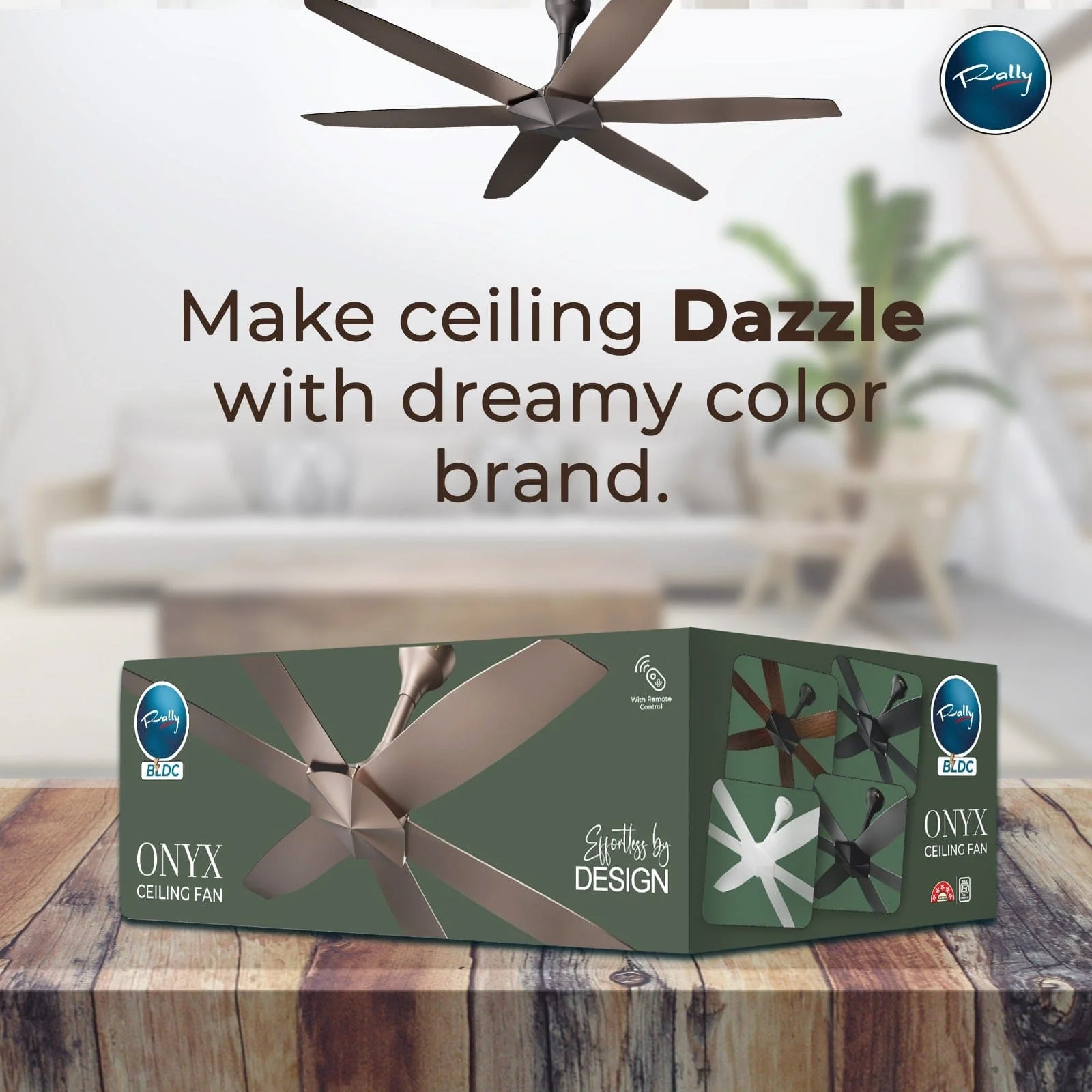 Rally ONYX 6 BLADE 1200mm BLDC Ceiling Fan | 5-star rated | Best-in-class Air Delivery | Aluminium Built | Energy Efficient | 5+2* Year Warranty - Image 10