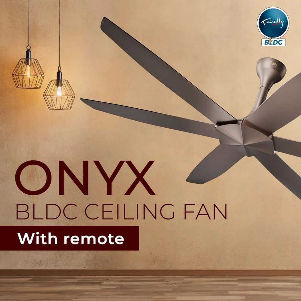 Rally ONYX 6 BLADE 1200mm BLDC Ceiling Fan | 5-star rated | Best-in-class Air Delivery | Aluminium Built | Energy Efficient | 5+2* Year Warranty - Image 3