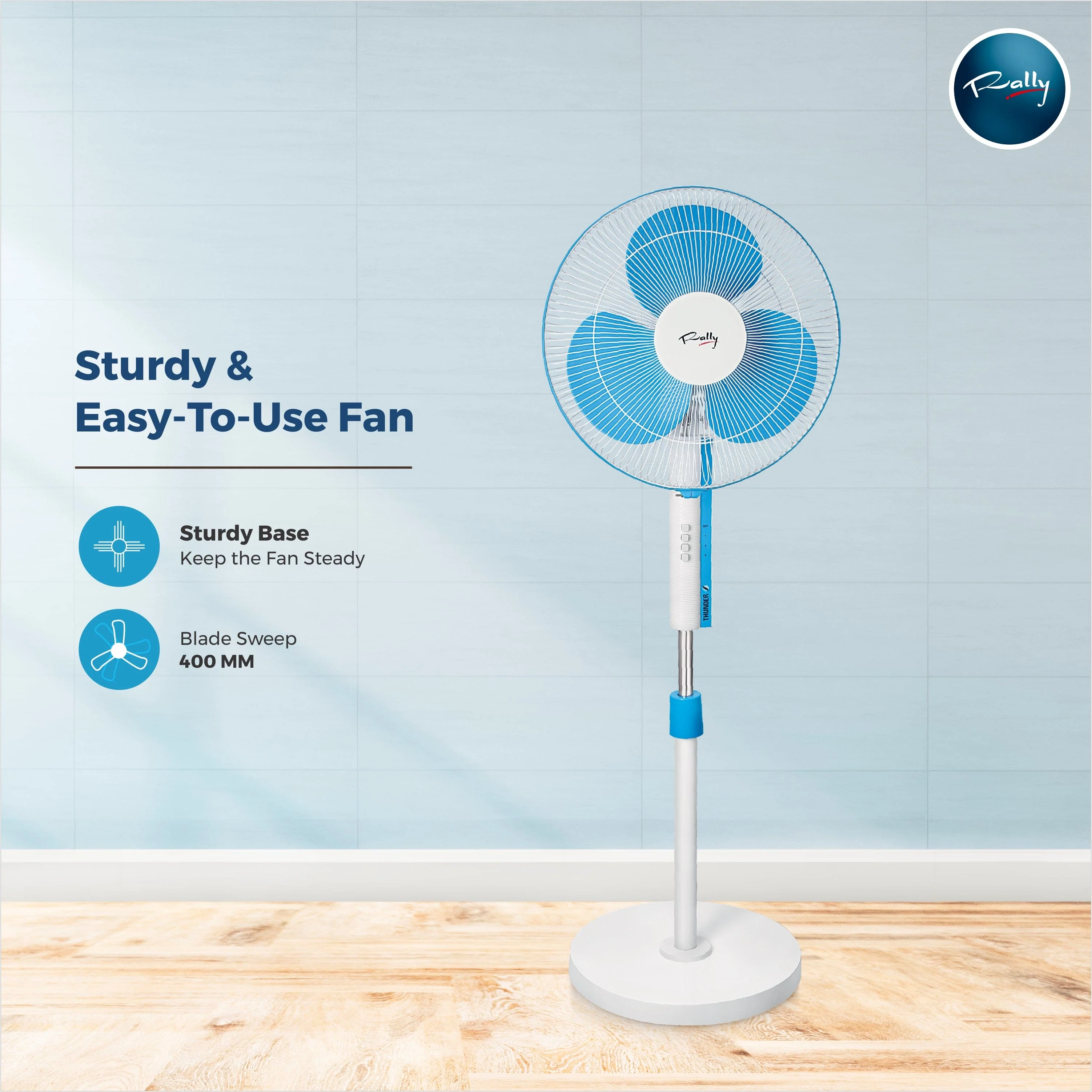 Rally Thunder 400 mm Stand Fan - Image 3
