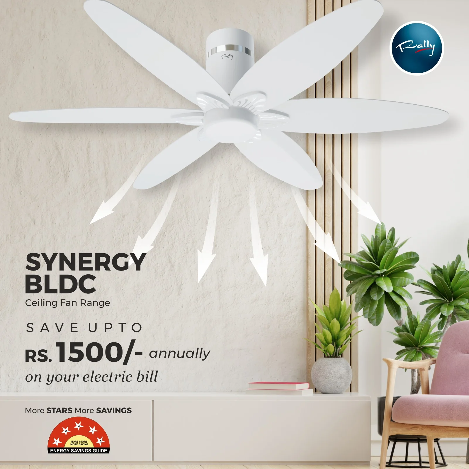 SYNERGY DECO BLDC FAN WITH LIGHT - Image 4